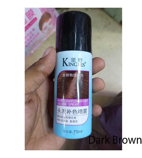 New Kingyes Magic Retouch Instant Root Concealer Dark Brown Spray 75ml